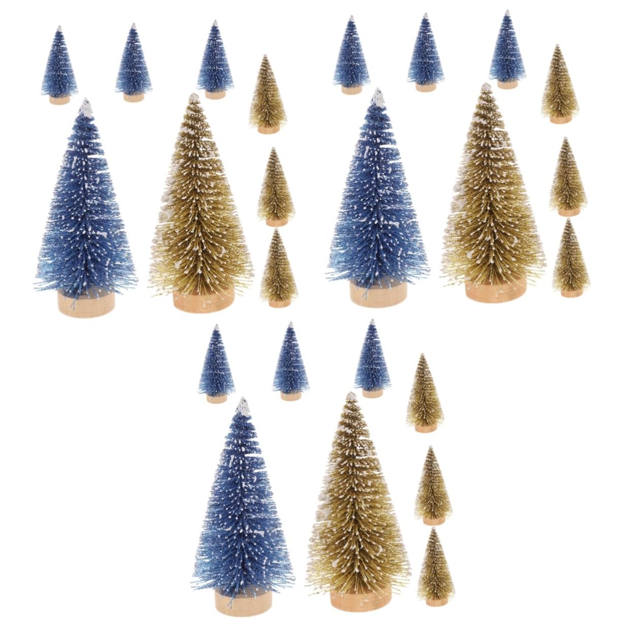 Cabilock 3 Sätze Mini Weihnachtsbaum Weihnachtsdekoration Baum Weihnachtsbaum Mit Licht Weihnachtsbaum Tischdekoration Desktop Weihnachtsbaum Weihnachtstischdekoration 8 Stück * 3