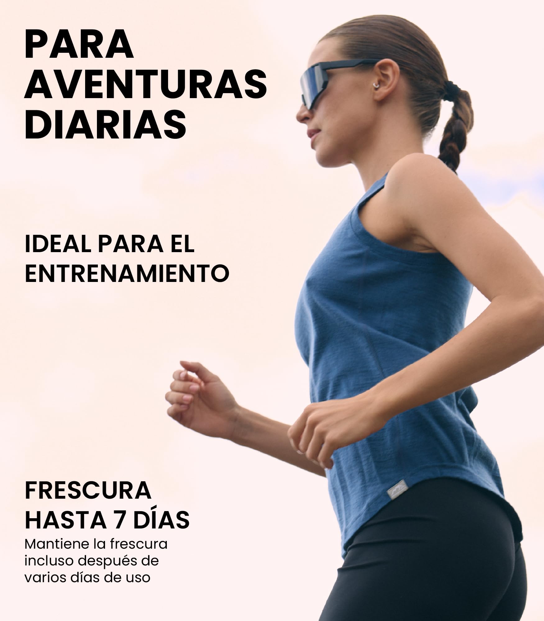 Camiseta Tirantes Mujer Lana Merino - Camiseta Interior Lana Merino Mujer Activa Capa Base, Evacuación de Humedad