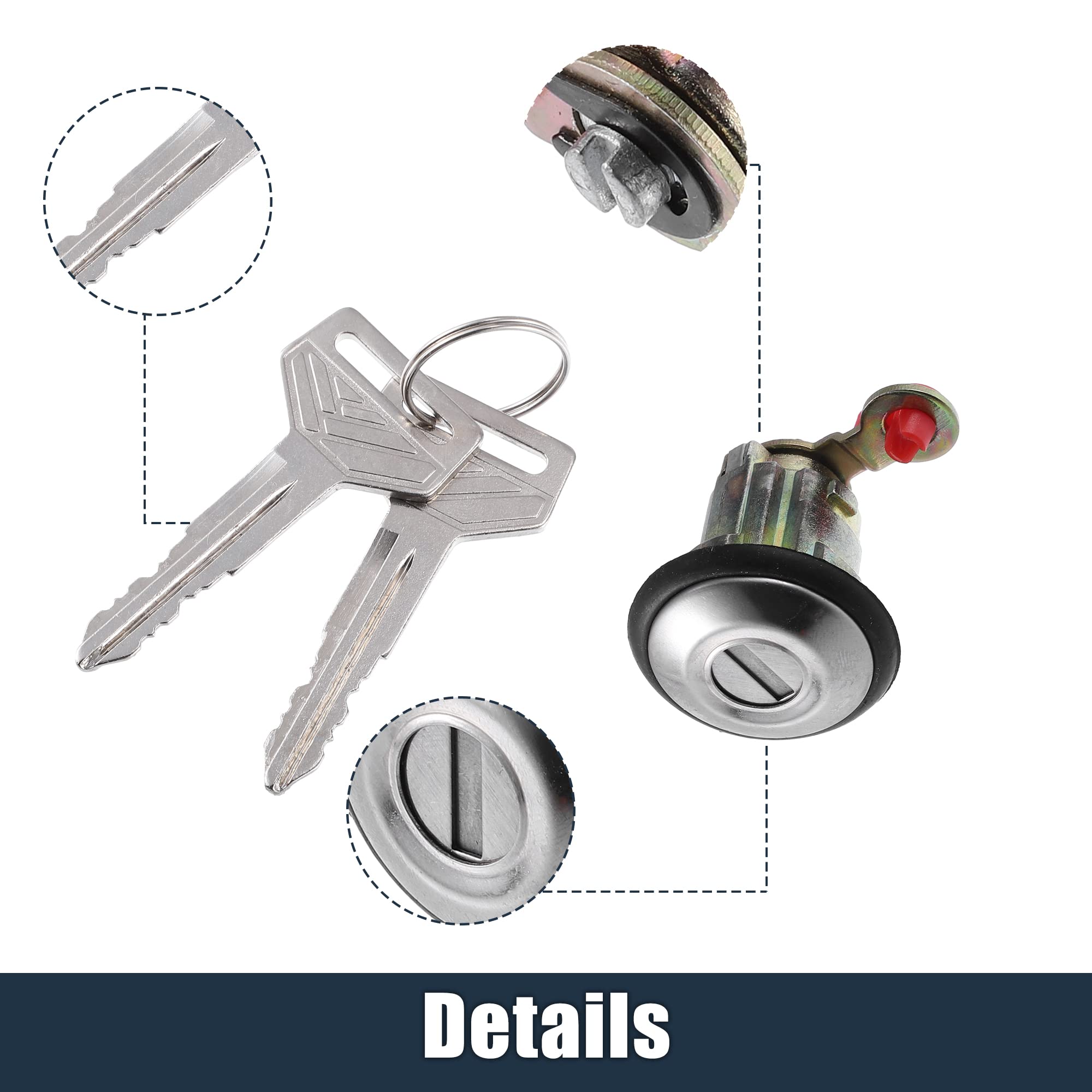 Amazon.com: X AUTOHAUX 1 Set Ignition Switch Lock Cylinder with