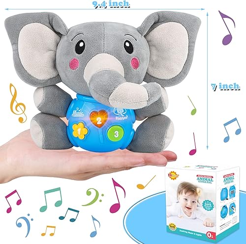 Miniatura 14 de Juguetes para bebés de 6 a 12 meses, juguete musical de león para niños y niñas, recién nacido a 1 año