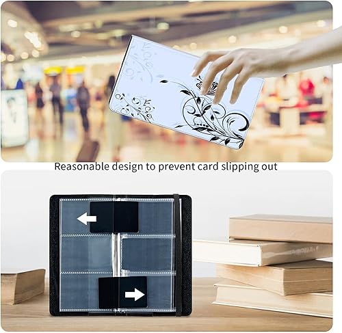 Miniatura 3 de Soporte para tarjetas de crédito, organizador de tarjetas de visita con capacidad de 240 tarjetas para hombres y mujeres, ideal para negocios,