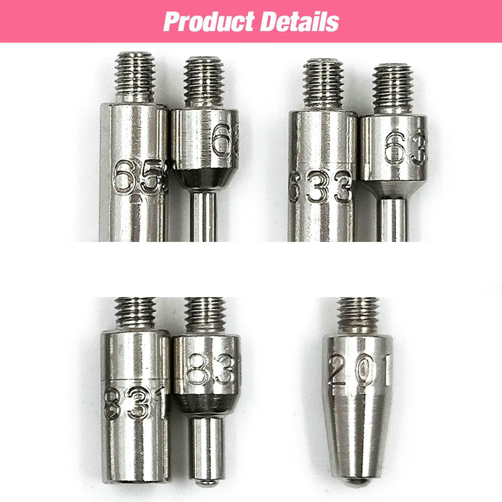 Kit de botones a presión de metal con alicates de instalación de broches para prendas de vestir, bolsos, zapatos, artículos de cuero, D03
