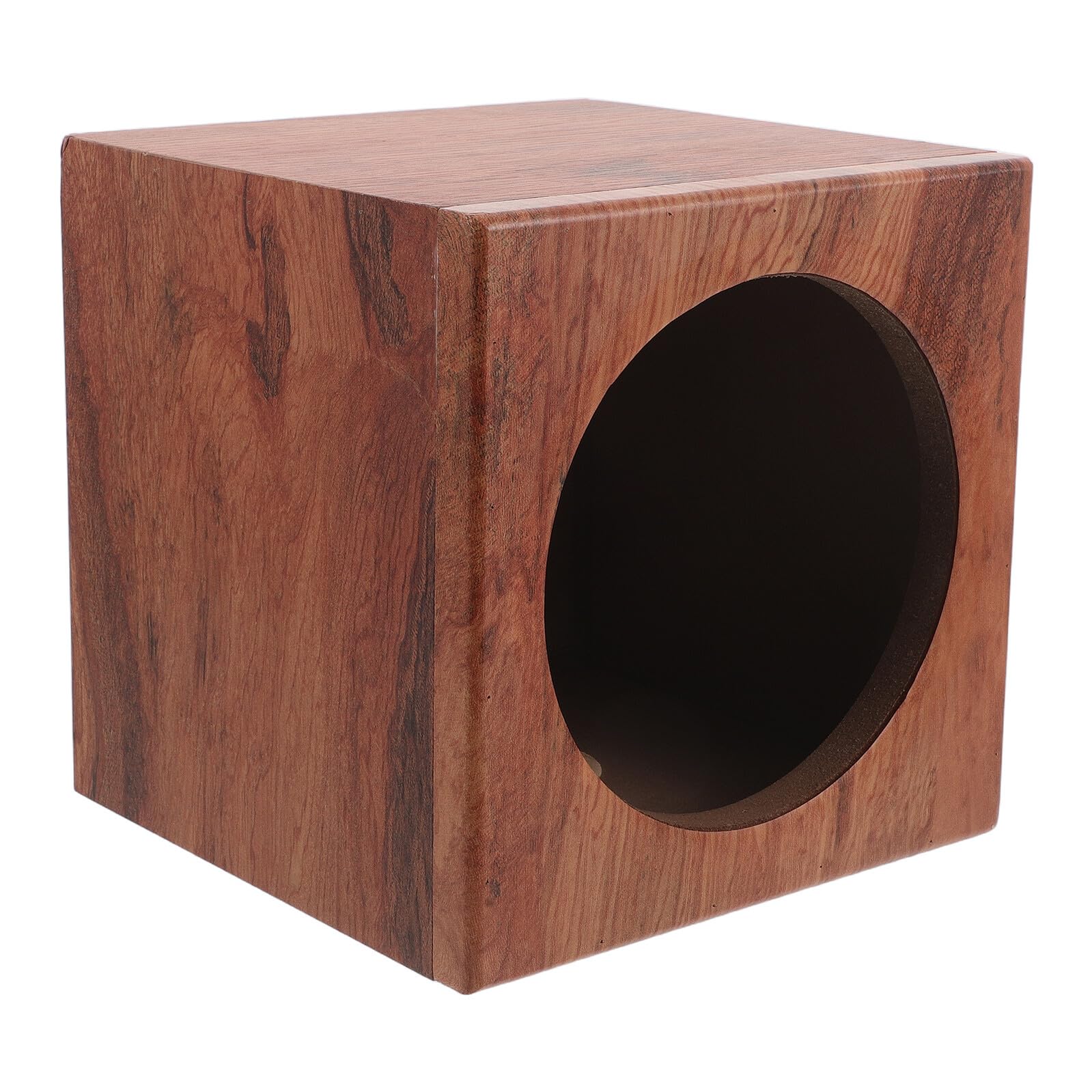 YARNOW Caisson de Haut-Parleur pour Voiture en Bois 6,5 Pouces, Boîtier Robuste Anti-Vibrations, Caisson Audio pour Subwoofer de Véhicule, Compatible Autoradio Camion, Améliore Qualité