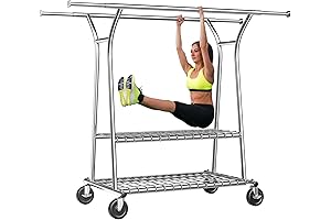 Raybee Ultra-Durable 78-inch Wide Laundry Clothes Rack for Heavy Duty Use