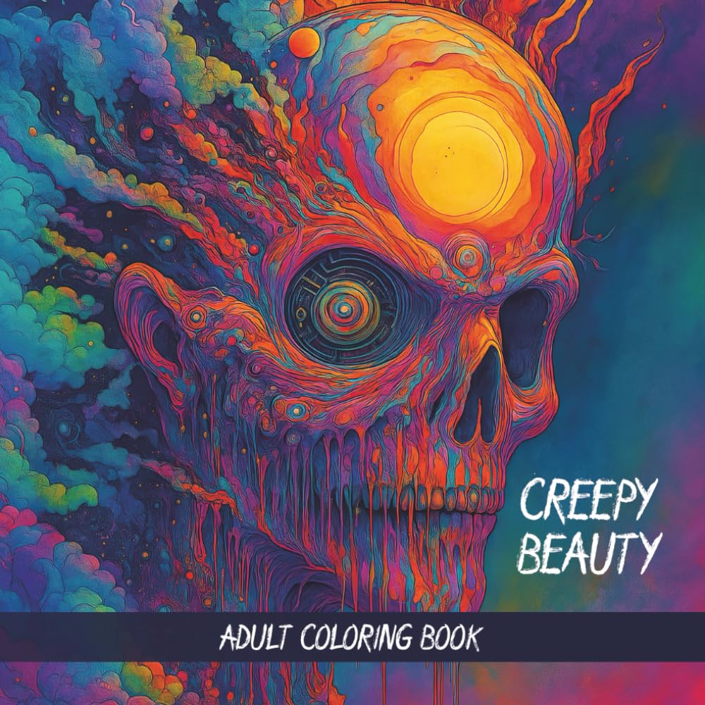 Creepy Beauty – 44 Dark Illustrations Inspired by Zdzisław Beksiński: An Adult Horror Coloring Book