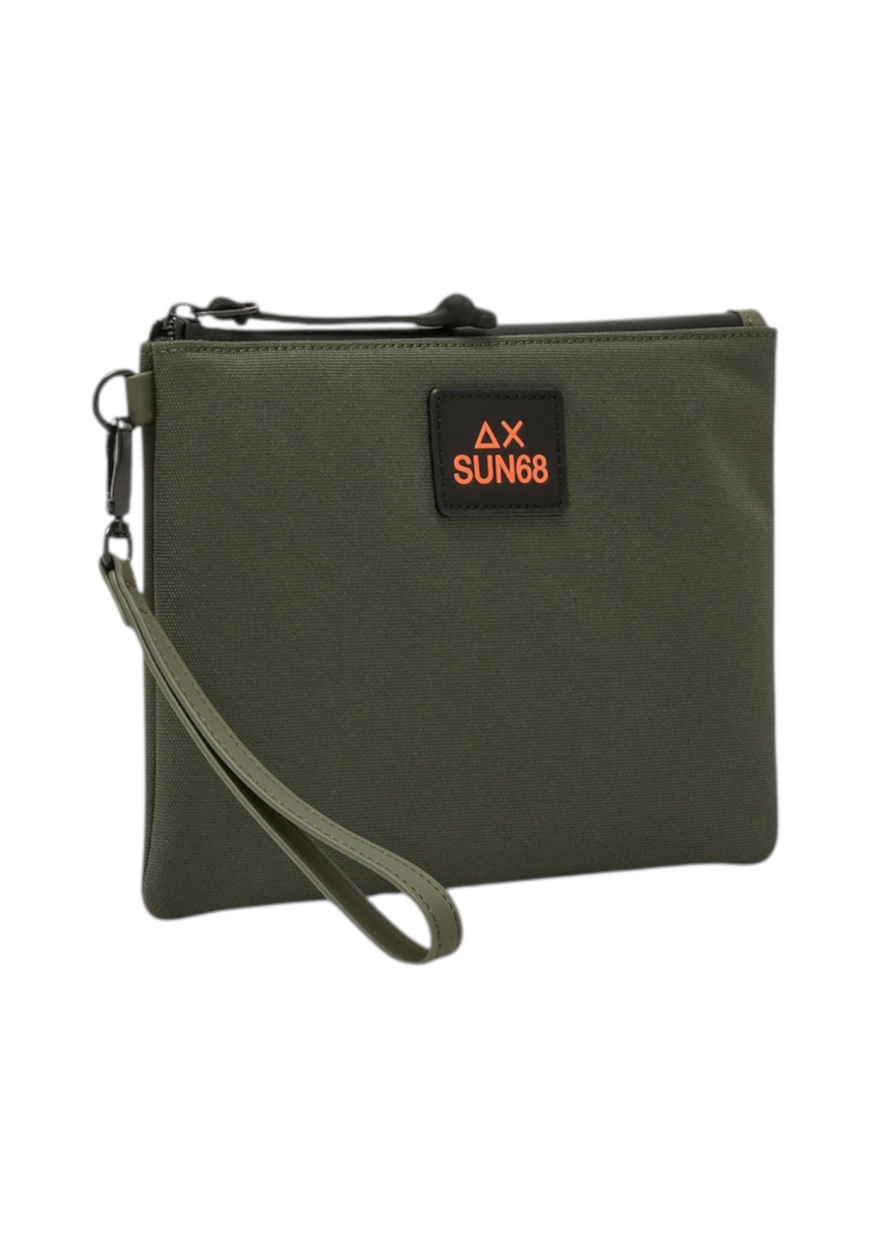 SUN68 Uomo Pochette Y36111 Poliestere Verde Scuro Taglia Unica