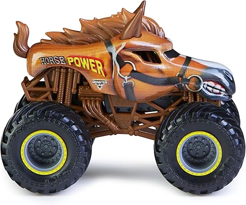 Miniatura 3 de Monster Jam 2022 Spin Master 164 Camión fundido a presión con accesorio adicional Crazy Creatures Horse Power