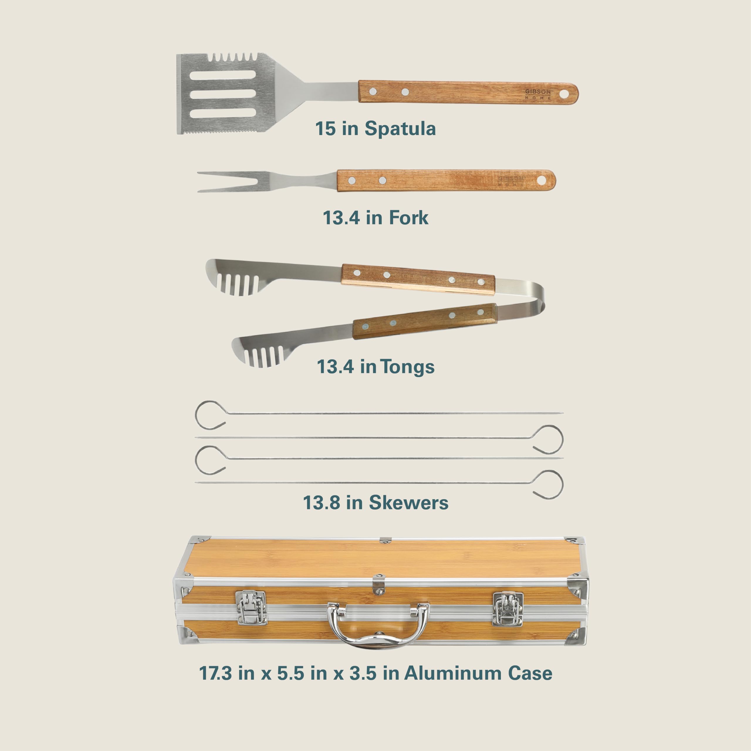 Amazon.com: Gibson Home Barbeque Pro 8-Piece BBQ Tool Set with