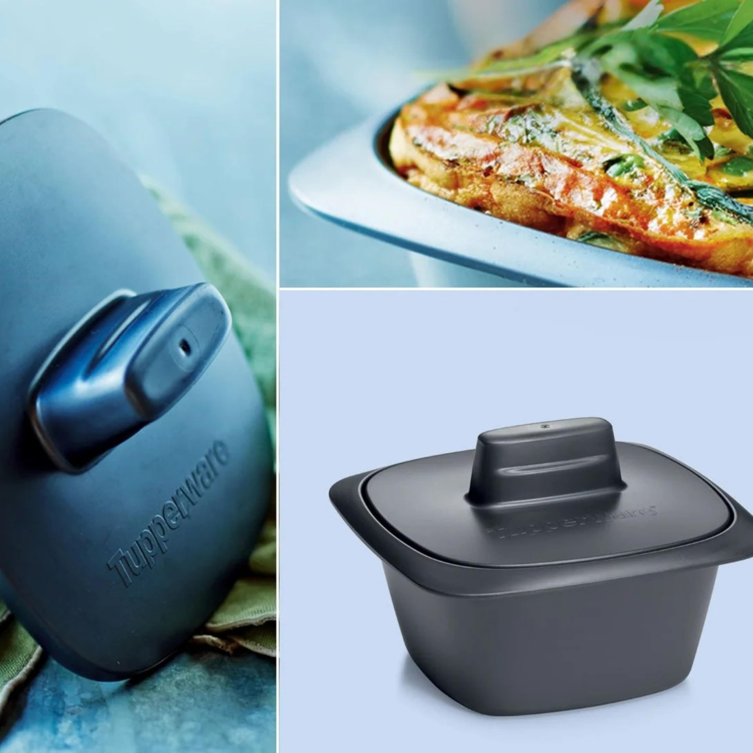 TUPPERWARE gnomo da frigo 60 ml blu (4) barattolo per