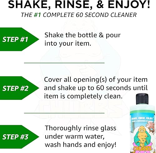 Miniatura 6 de Chubbs Limpiador de vidrio para agitar y enjuagar, limpia y restaura en cuestión de minutoselimina las manchas difíciles de alcanzar de la