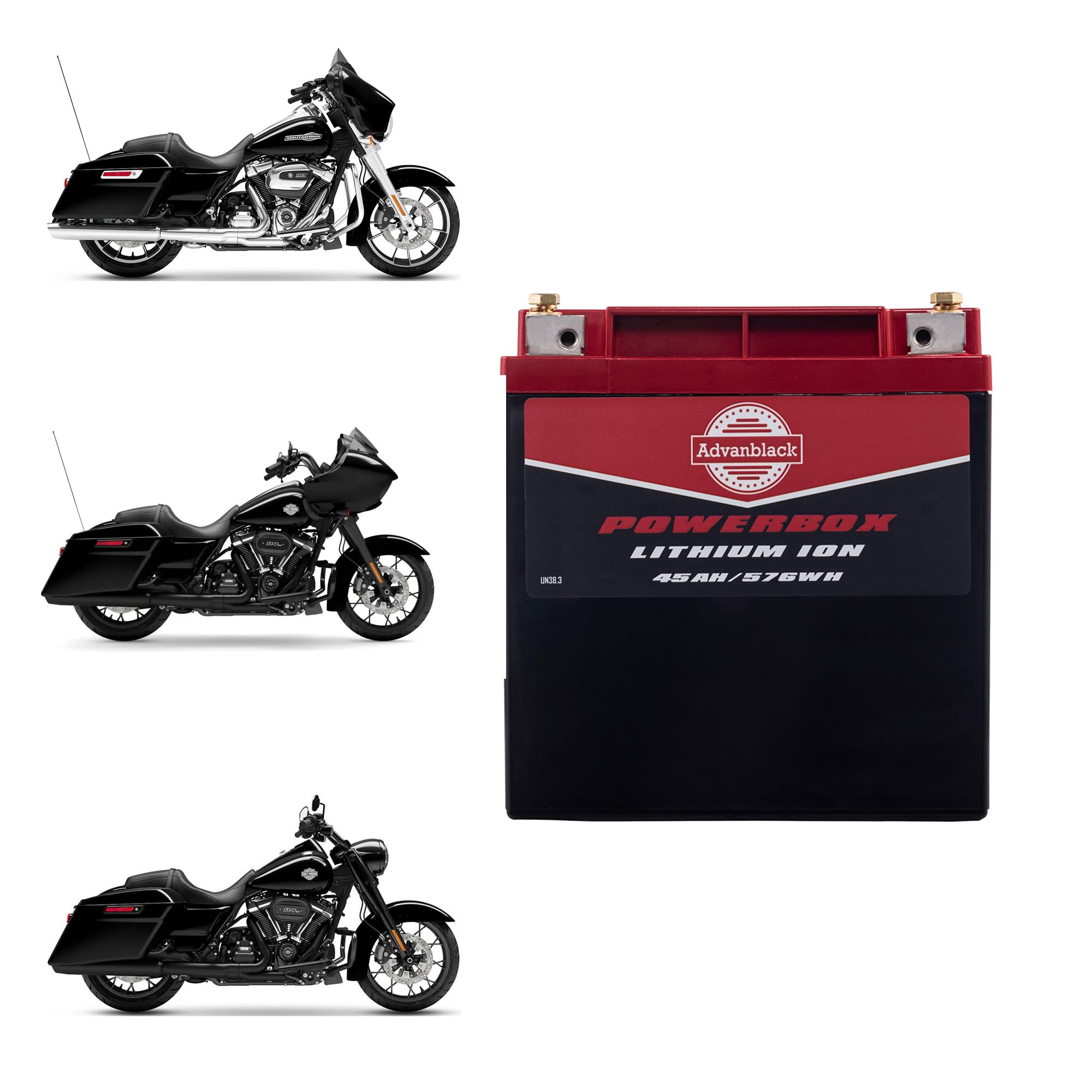 Amazon.com: Advanblack LiFePO4 Lithium Battery 45Ah 615CCA - YTX30