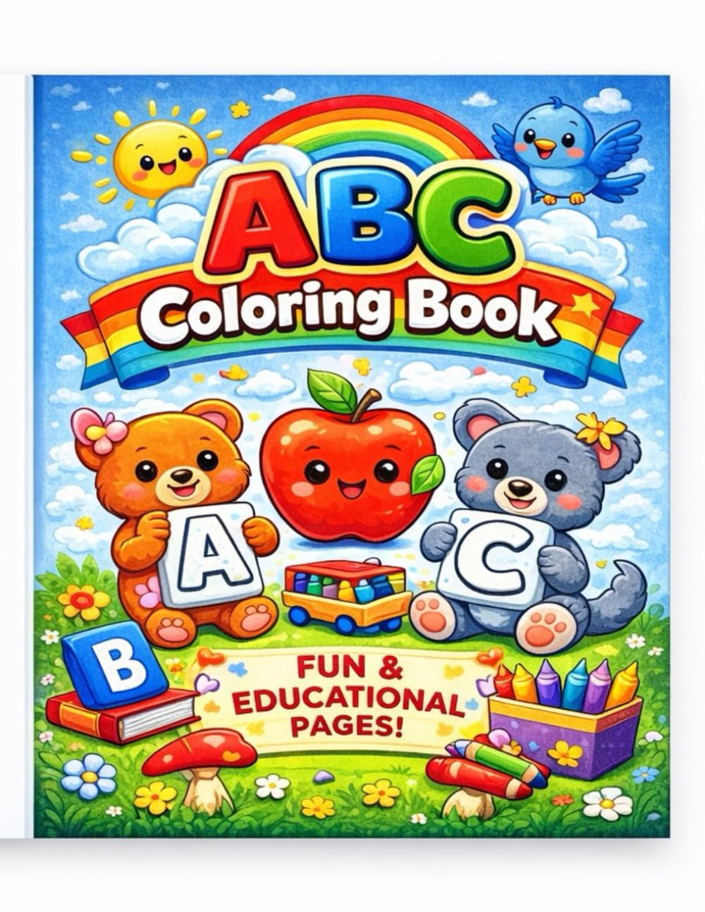 ABC Coloring Book for Kids: Learn the Alphabet with Easy and Fun Coloring Pages
