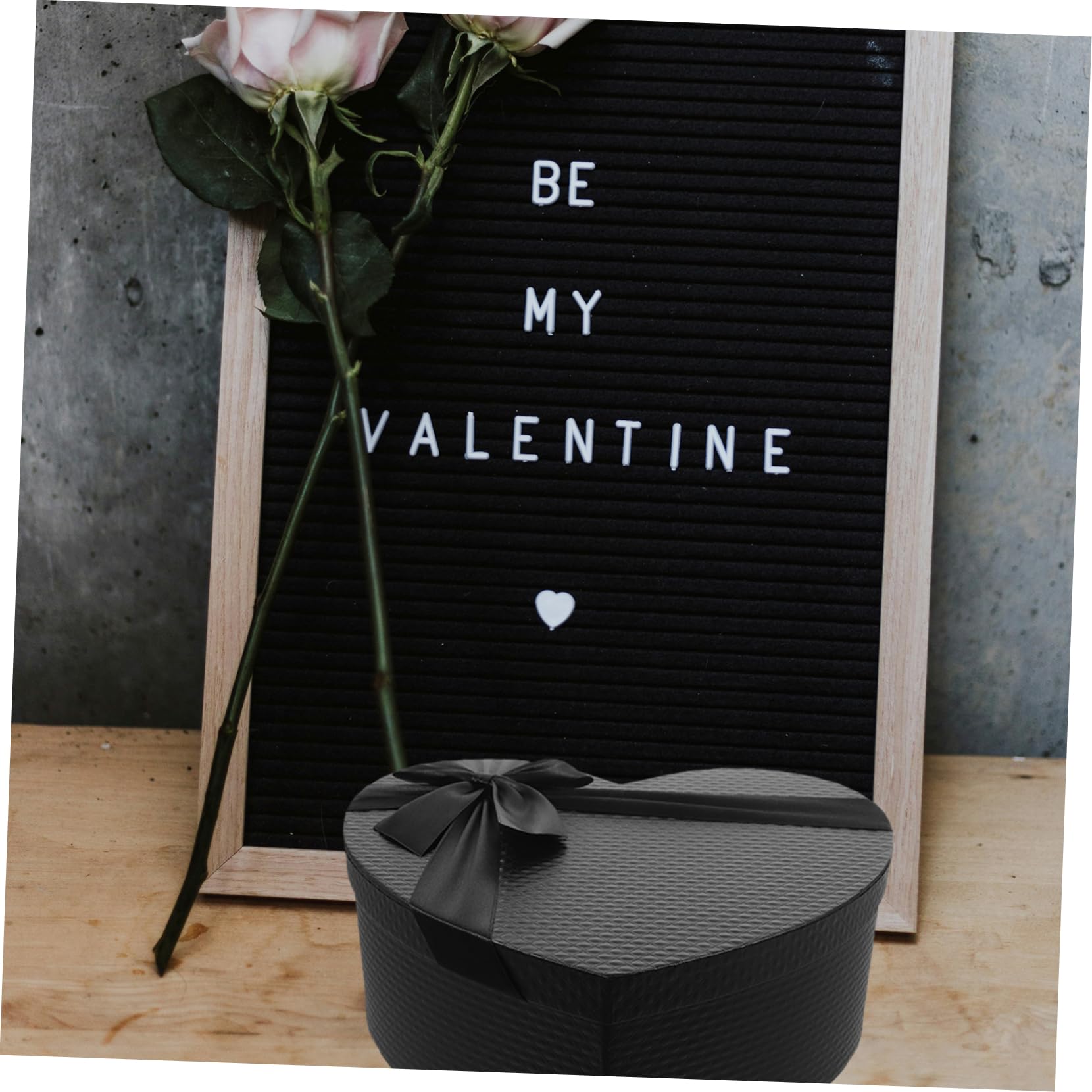 SOLUSTRE Scatole A Forma Di Cuore Nere Scatole Regalo A Forma Di Cuore Scatola Di Biscotti Di Cartone Impilabile Scatola Di Imballaggio Per Fiorista Vuota Con Coperchio Scatole Regalo Per