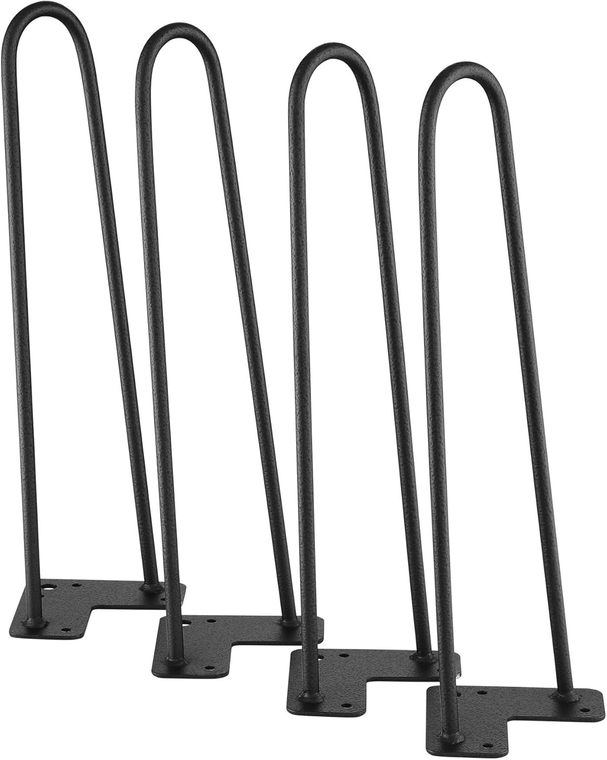 Kira Home 16" Industrial/Mid Century Hairpin Metal/Steel