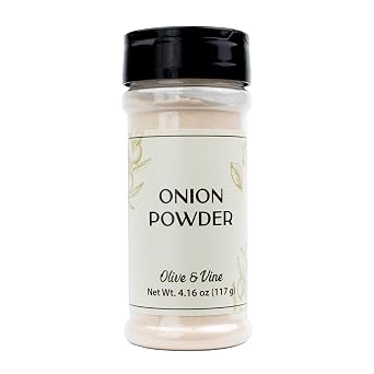 Olive & Vine Onion Powder, Savory Flavor, Seasoning for Soups, Stews, and Sauces, with Rich Tradition, Authentic Taste, For Global Recipes 4.16 Ounce