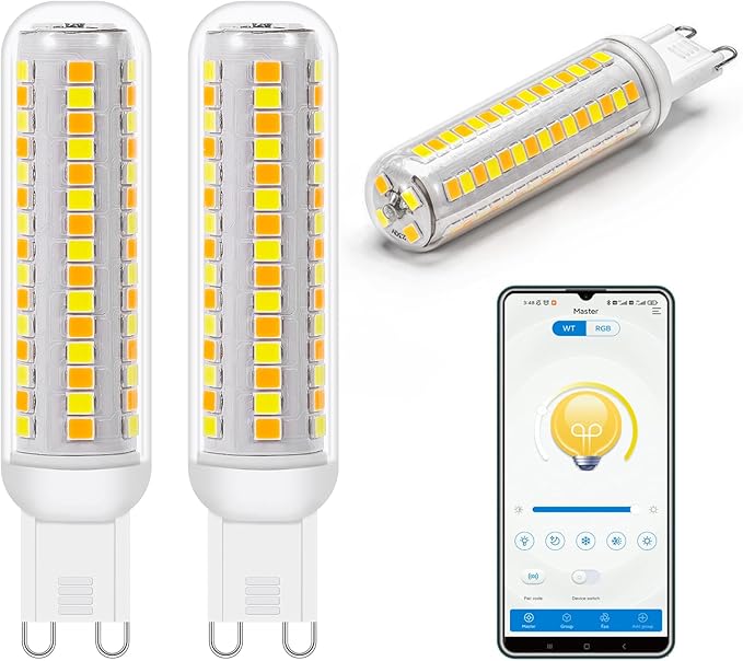 ISHUNFA Smart Wireless 5W Dimmable G9 LED Bulb,G9 Light Bulbs