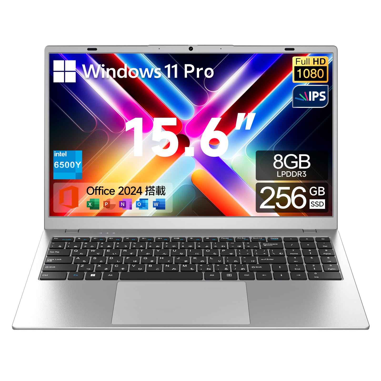 Amazon.co.jp: ノートパソコン Office 2024搭載 15.6 インチ 【N5095