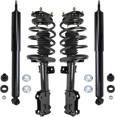 Miniatura 28 de Detroit Axle - Amortiguadores para BMW 328i 325i 128i 135i 335i 330i 335d 335is (sin Sport Susp.) 2 puntales delanteros completos con muelle