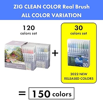 Amazon.com : Kuretake ZIG Clean Color Real Brush, NEW 30