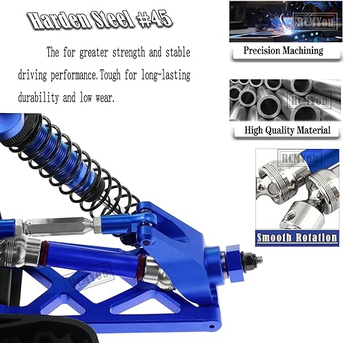 Miniatura 4 de Pieza de mejoras para Arrma VorteksGranitoSenton 4x4 3S Blx Mega 550, amortiguadores RC, eje de transmisión, brazo de suspensión delantero y