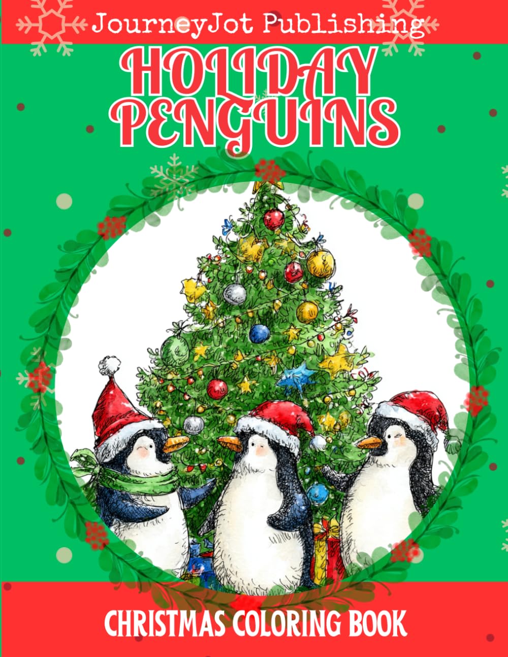 Holiday Penguins Christmas Coloring Book