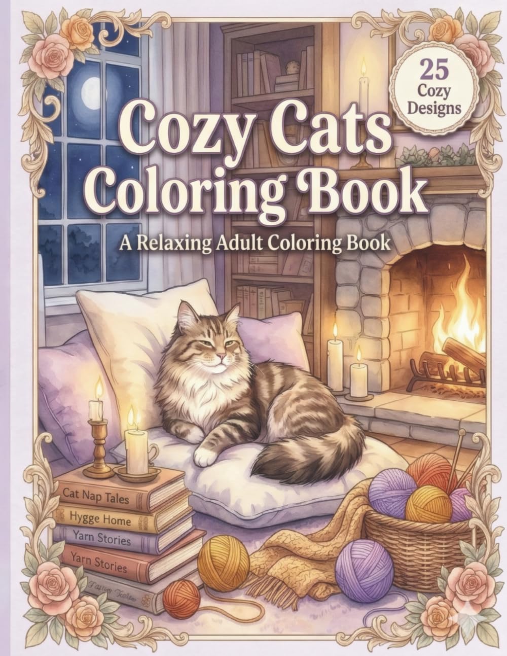 Cozy Cats Coloring Book: A Relaxing Adult Coloring Book (Whiskers Coloring Series)