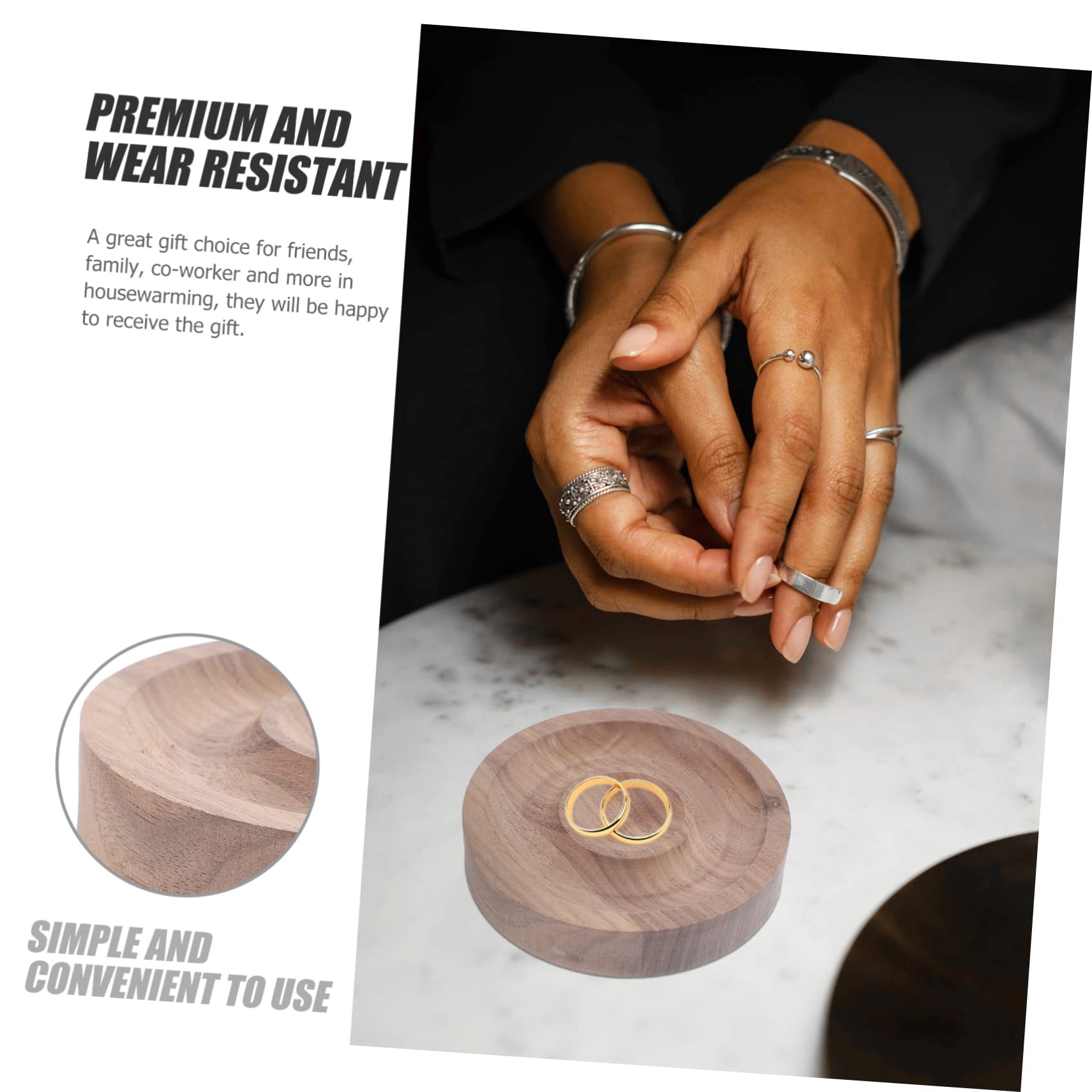 BESPORTBLE Organizer Jewelry Tray 2pcs Wooden Bracelet Bead Board Jewelry Storage Plate for Making Bracelet Display Plate for Friends