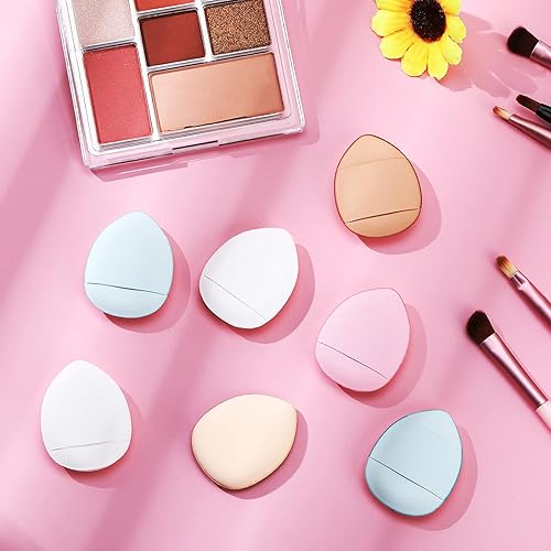 Miniatura 7 de 72 piezas de esponja de maquillaje suave para maquillaje, polvo facial, ajuste debajo de los ojos, corrector, crema reparadora, herramienta