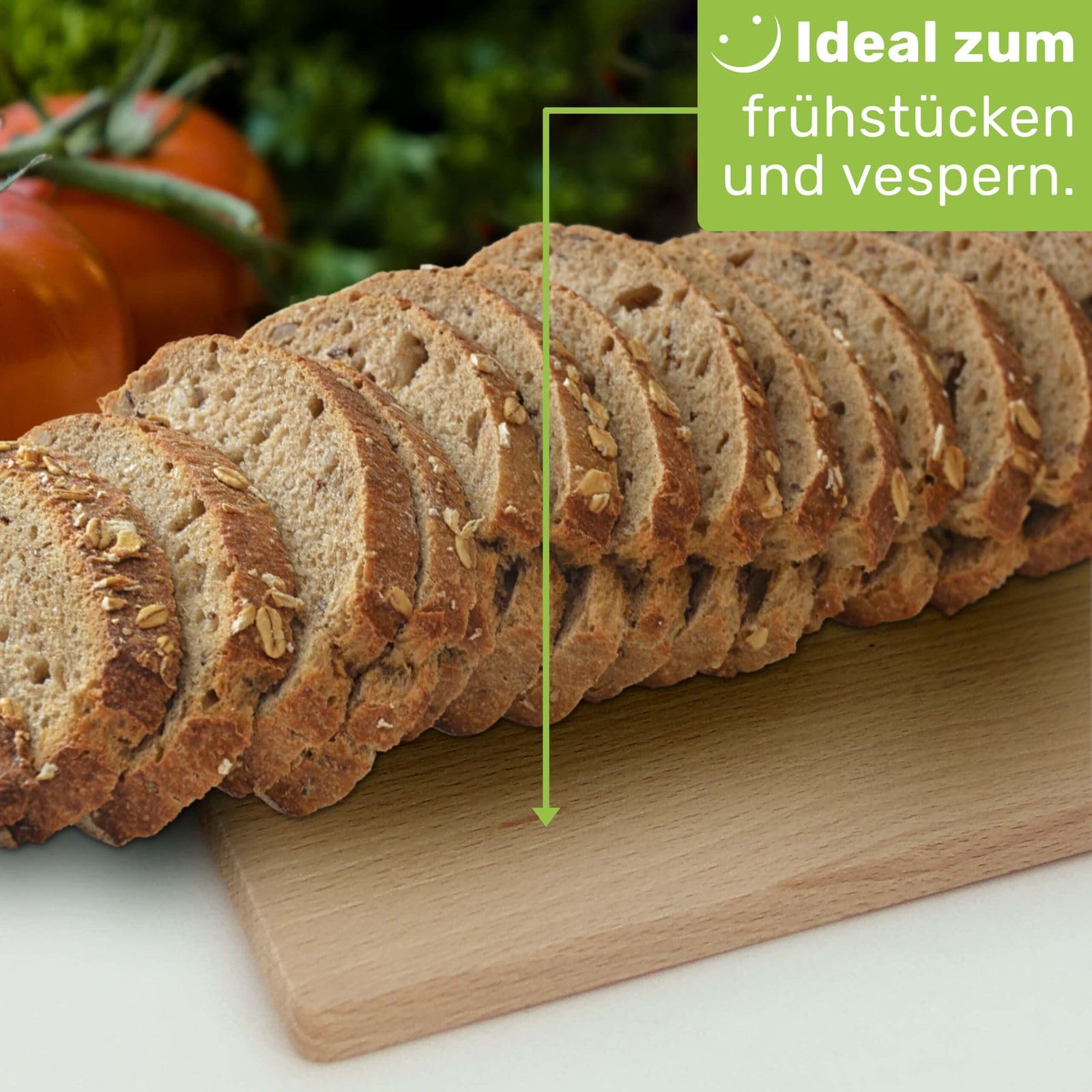 Gravidus Frühstücksbrettchen Holzbrett Buche 22x12x1 cm (20 Stück)