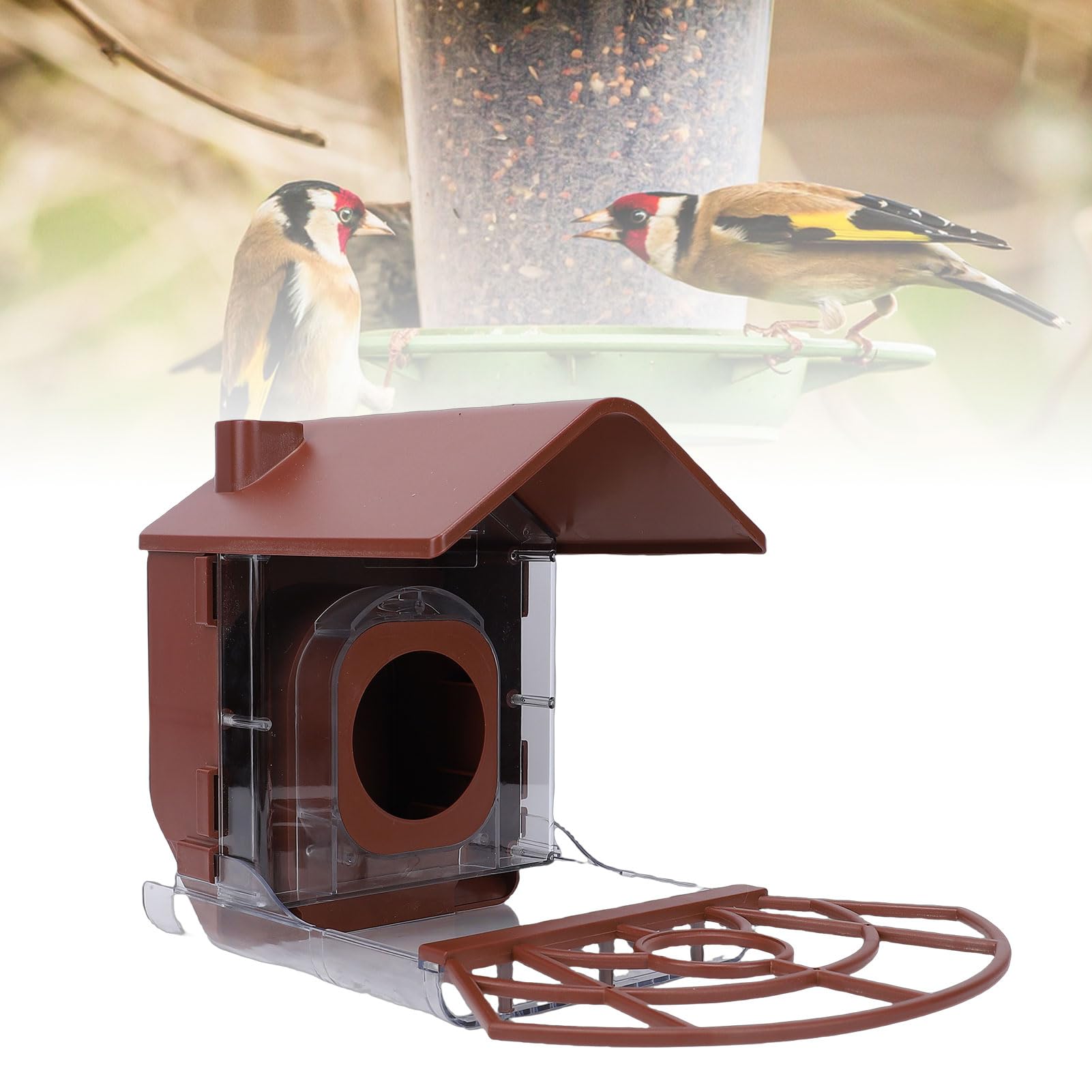 Generic Mangiatoia per Uccelli con compatibilità Universale con Fotocamera per il Birdwatching All'aperto Configurazione Semplice e Regolazione Dell'angolo Versatile