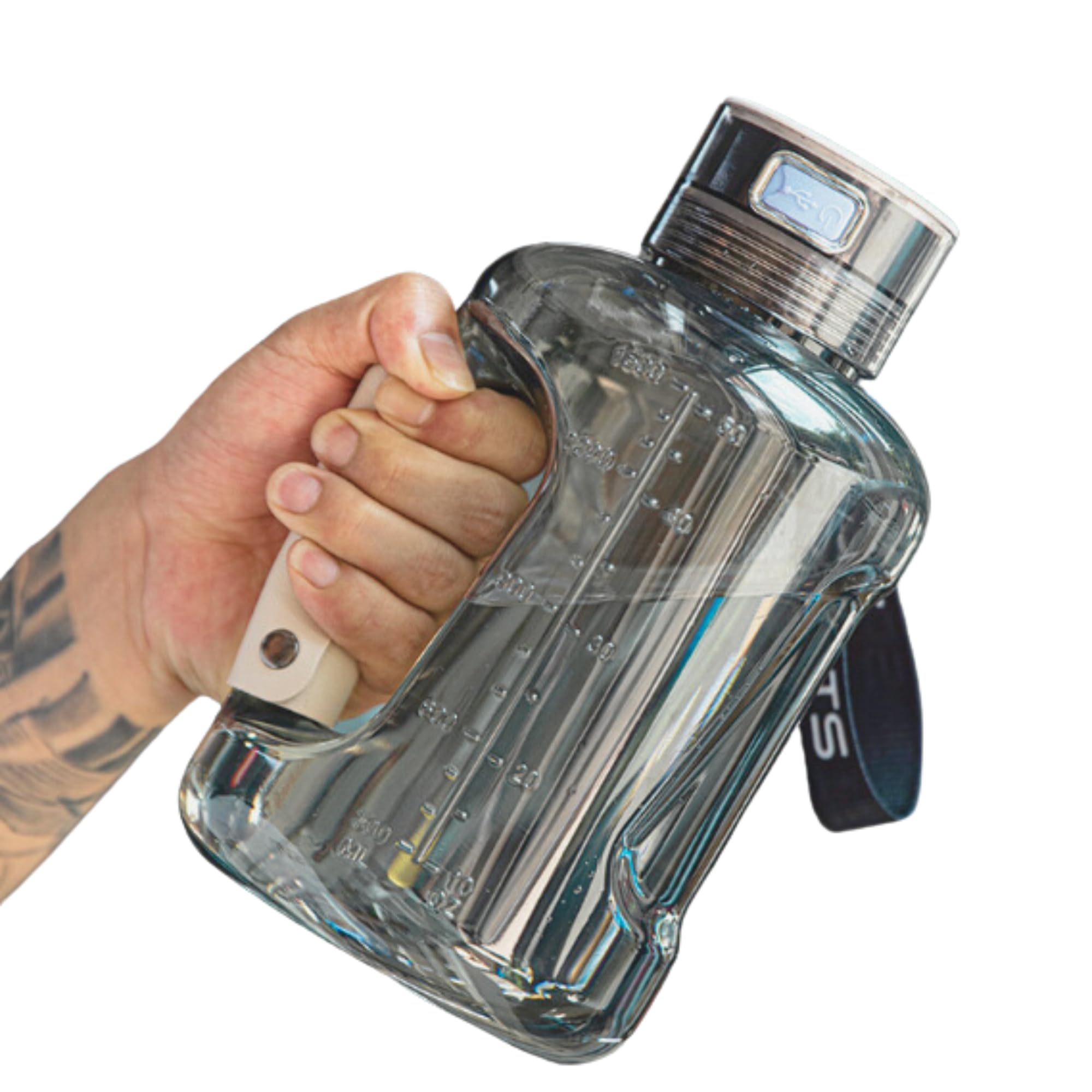 Bouteille d'Eau Hydrogène 1,5 L, Générateur SPE High Tech, Portable pour Fitness & Voyage
