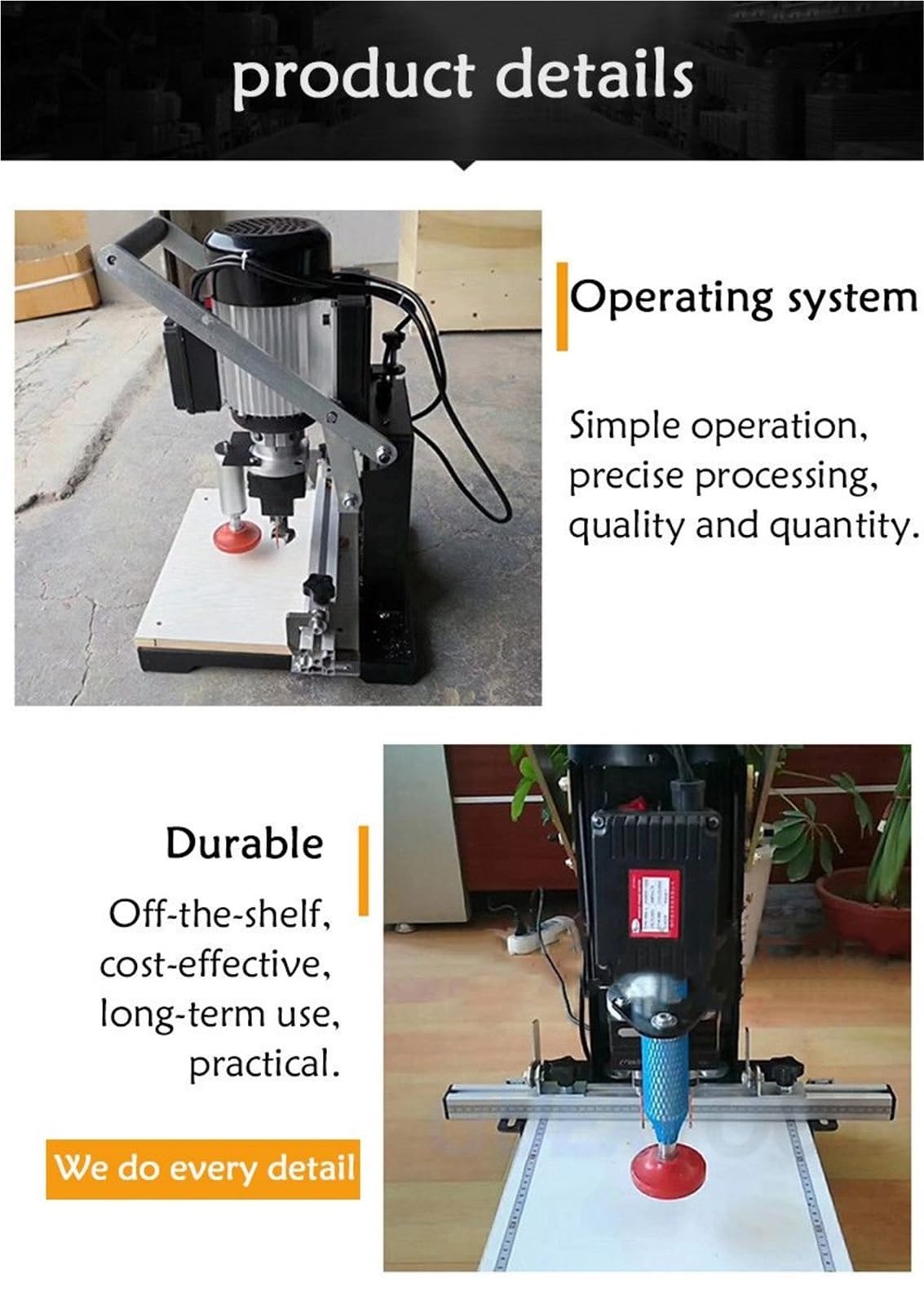 Taladro de bisagra for carpintería, máquina de corte portátil, tres en uno, CNC, multifunción, semiautomático, torno, herramienta de bricolaje,Poder fuerte