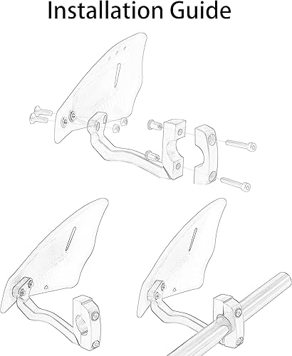 Miniatura 7 de Guardamanos universales para motocicleta, Dirt Bike, motocross, Enduro, ATV, Dirt Bike para ATV Off Road 78 pulgadas, 0.866in
