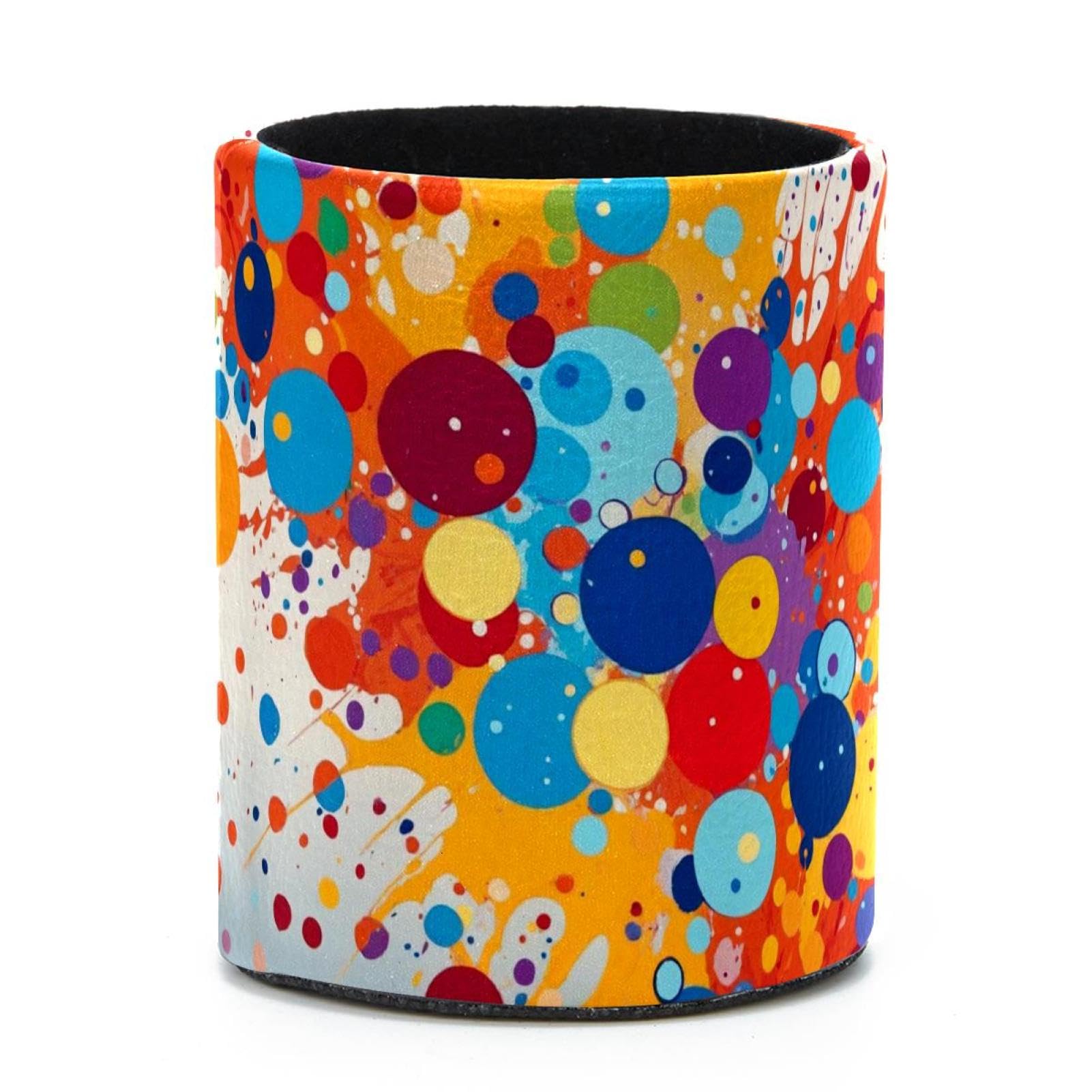 VAPOKF Round Pencil Holders for Desk, Colorful Circles Pen Holders Pen Pot Makeup Brushes Storage Desktop Stationery Supplies Organiser for Home Office