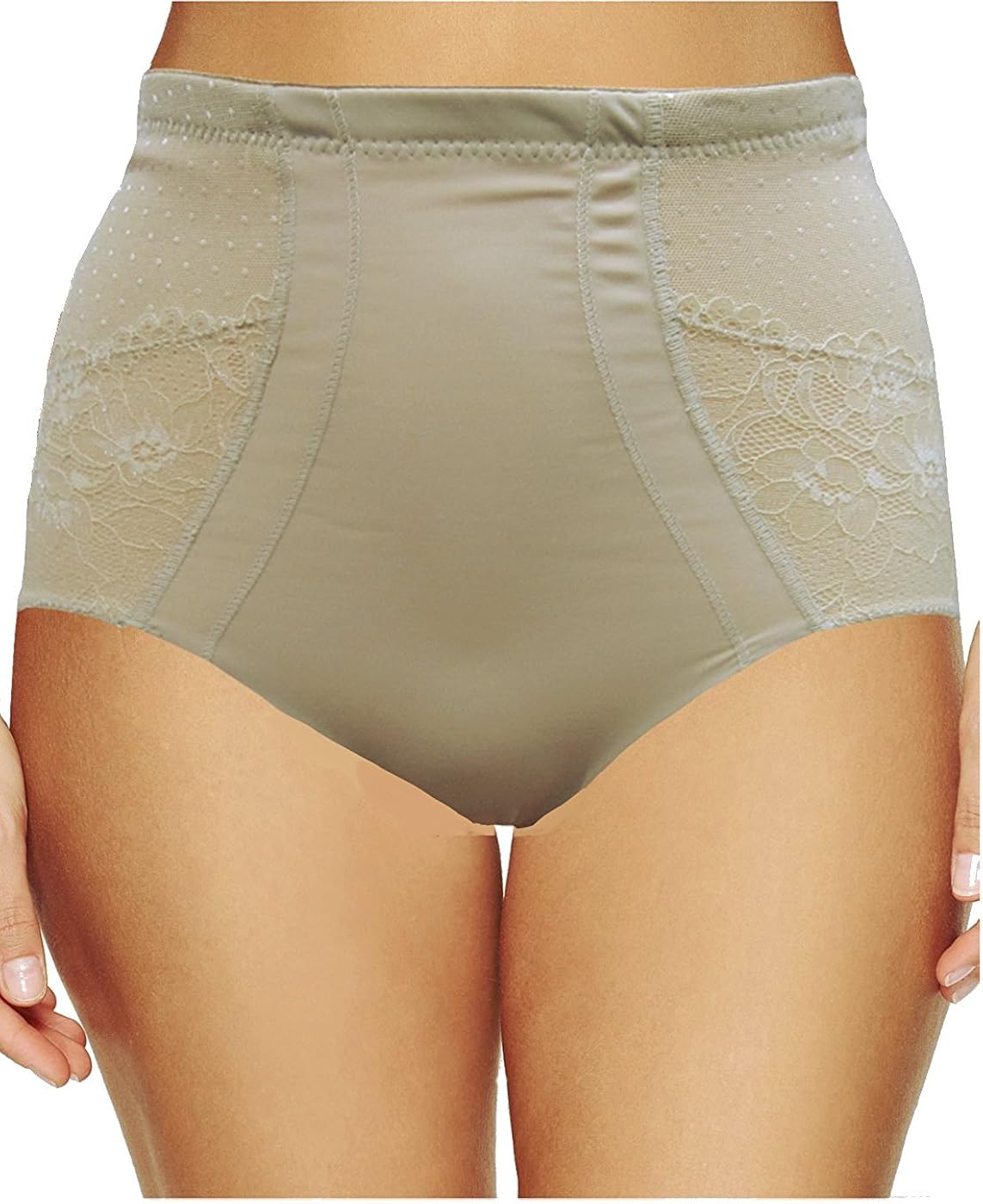 CATTYB'S Ladies Firm Control Panty Girdle with Pretty Lace Panels Tummy