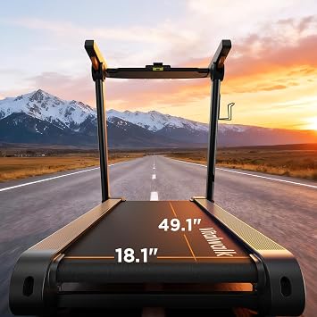 Vitalwalk Foldable Treadmill with Auto Incline, Commercial 49x18 Wide Running Belt, 10MPH, 3.5HP Brushless, Walking Pad Treadmill for Home, Auto Folding, No Installation, 350LBS, APP