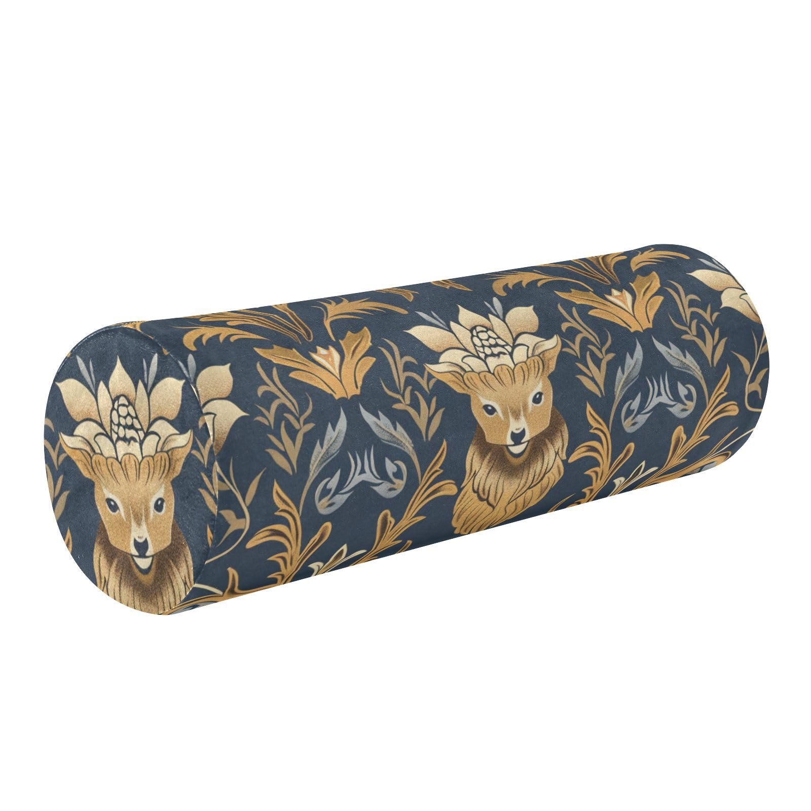 Coussin cylindrique William Morris bleu foncé pour vos moments de lecture au lit