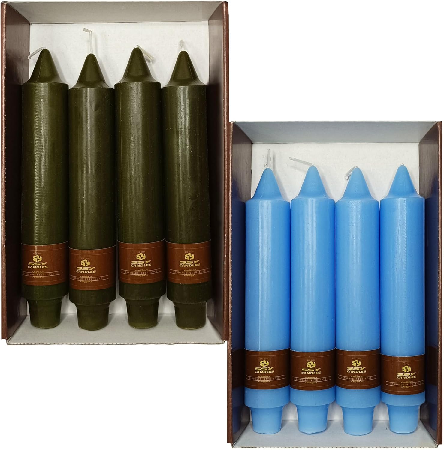 Taper Candle Odorless Candle Wax Candlesticks 7 INCH Short Candle Sticks Unscented Candles Smokeless Candles for Dinner Home Décor Weddings Festive Seasons Holiday