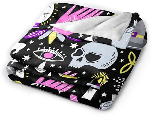 Miniatura 10 de Ouija - Manta de baile de bruja, manta suave de franela, acogedora y ligera, regalos de felpa para niños, niñas, mujeres, hombres, sofá, dormitorio,