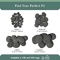 Vista 8 de Rocas de lava negra para hoguera – de 1 a 2 pulgadas y 20 libras – Rocas de chimenea de gas – Roca de lava negra para hoguera de propano – Piedra