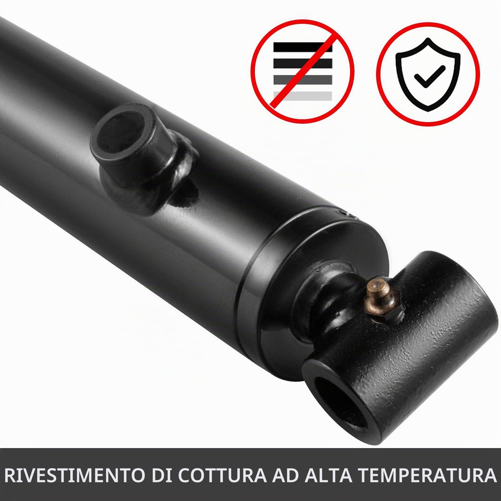 VEVOR Cilindro idraulico 2" Alesaggio 36" Corsa Cilindro idraulico a pistone Cilindri idraulici 3000psi Tubo incrociato saldato a doppio effetto Cilindro di sollevamento idraulico