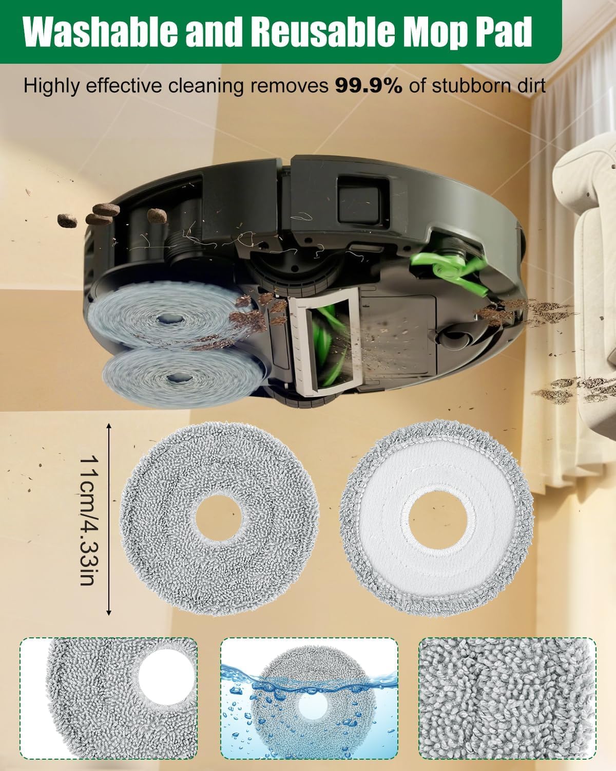 29 Stück Zubehör für iRobot Roomba 415X / Plus 415/Plus 576/Plus 516 Combo