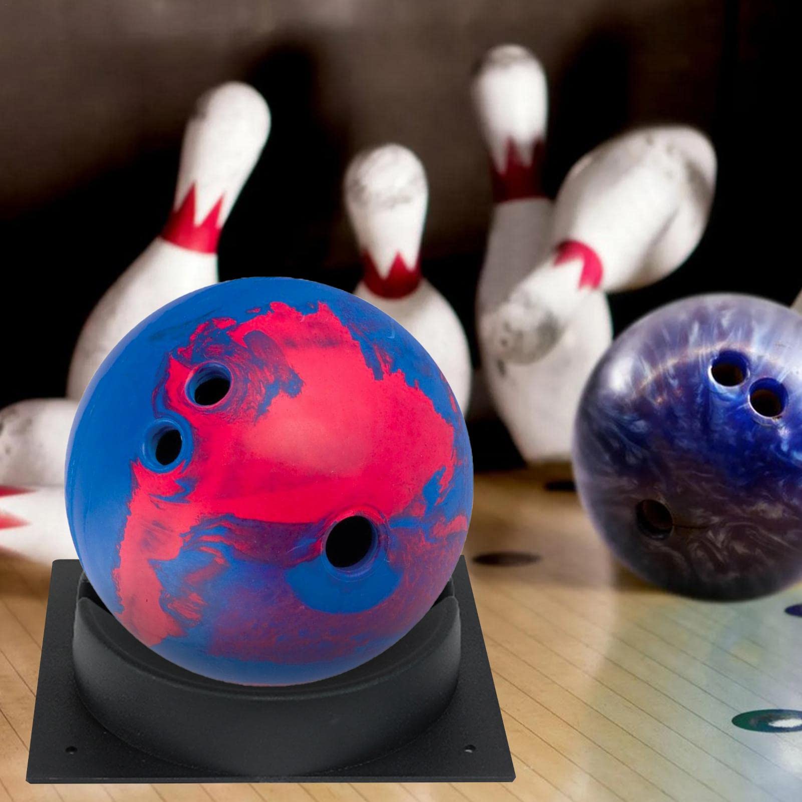 Soporte de 5 bolas | Soporte de bolos antideslizante duradero que evita caídas - Soporte de bola Accesorios de bolos Compatible con bolas de boliche Balones de fútbol Delr