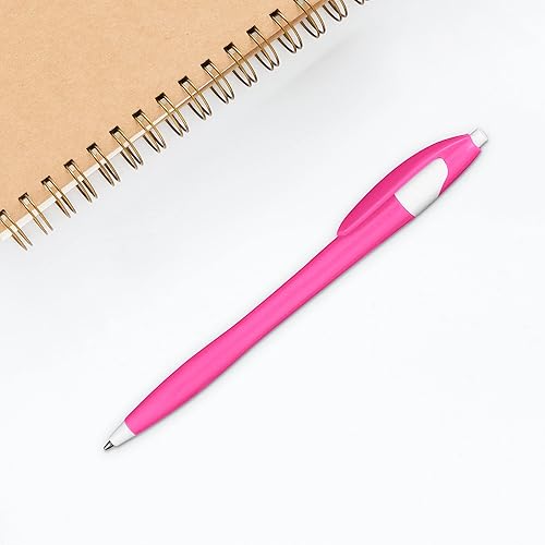 Miniatura 6 de DISCOUNT PROMOS Juego de 10 bolígrafos de oficina de plástico de dos tonos, paquete a granel, tinta negra, ideal para oficina, escuela, negocios,