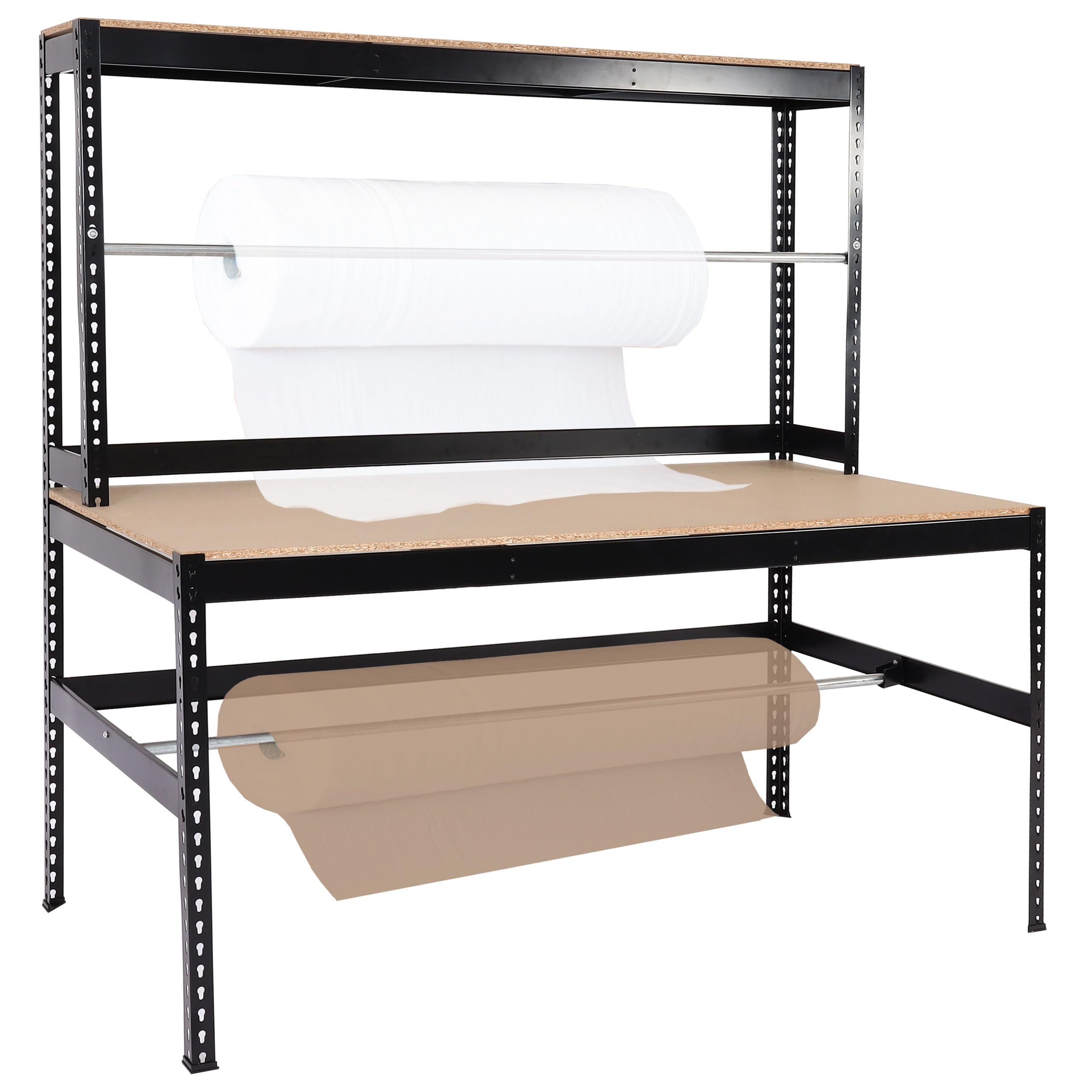 Mendler Packstation HWC-J84 Stahl höhenverstellbar 183x183x90cm, schwarz