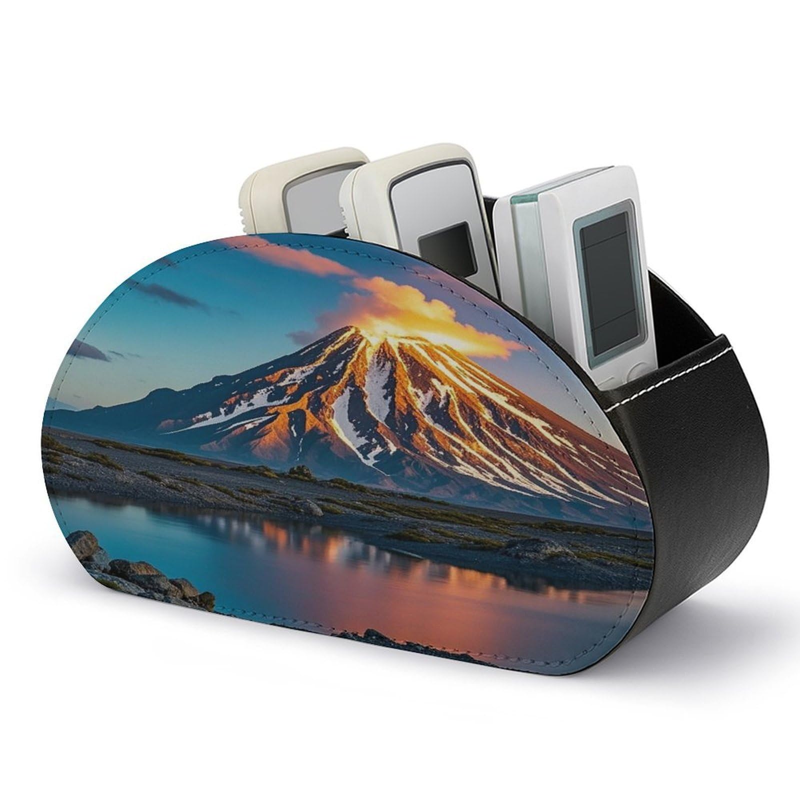 Btcowzrv Style Depicts A Volcano Remote Control Holder With 5 Compartments