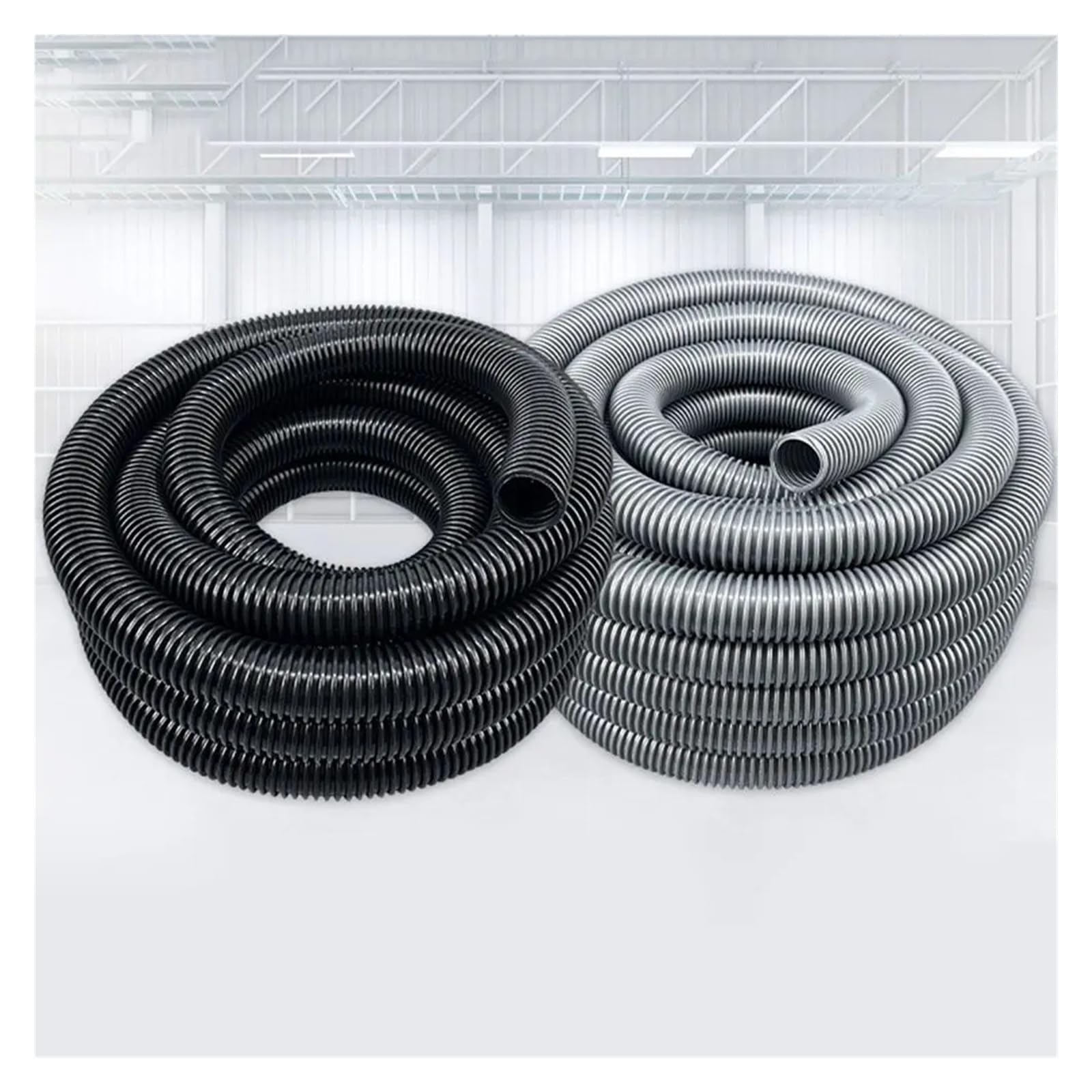 Manguera de aspiradora de 3 metros/5m, manguera Flexible Universal for aspiradora, manguera extendida con rosca de diámetro interior, manguera corrugada EVA de 32mm(Black-5m)