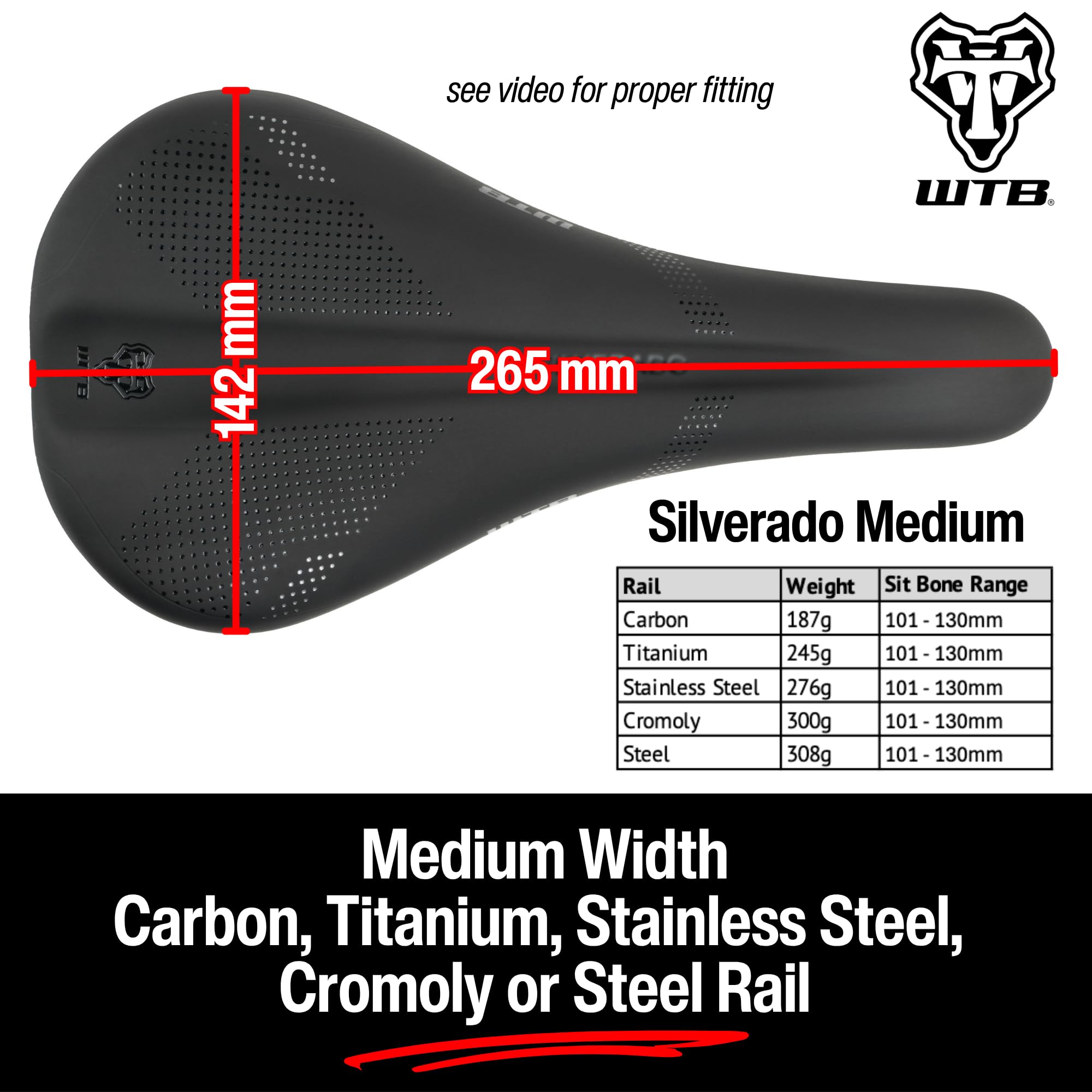 Amazon | WTB Silveradoバイクシート(サドル) - 薄いパッド