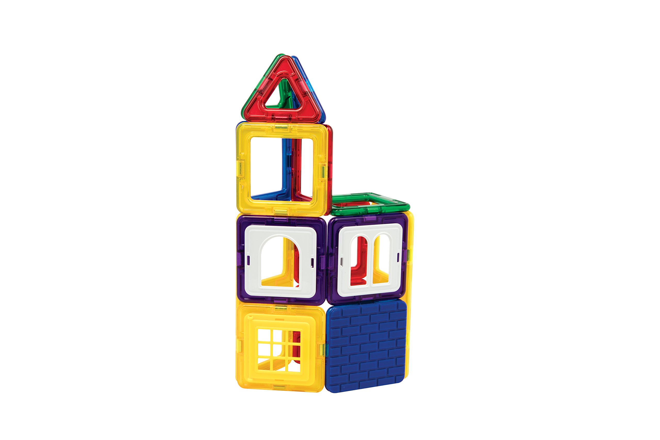 Magformers Wow House Magnetic Building Blocks Tiles Toy. Makes 20 Different Houses. Comes with Extra Puzzle Play Sheets And Building Cards Guides for Younger Children.