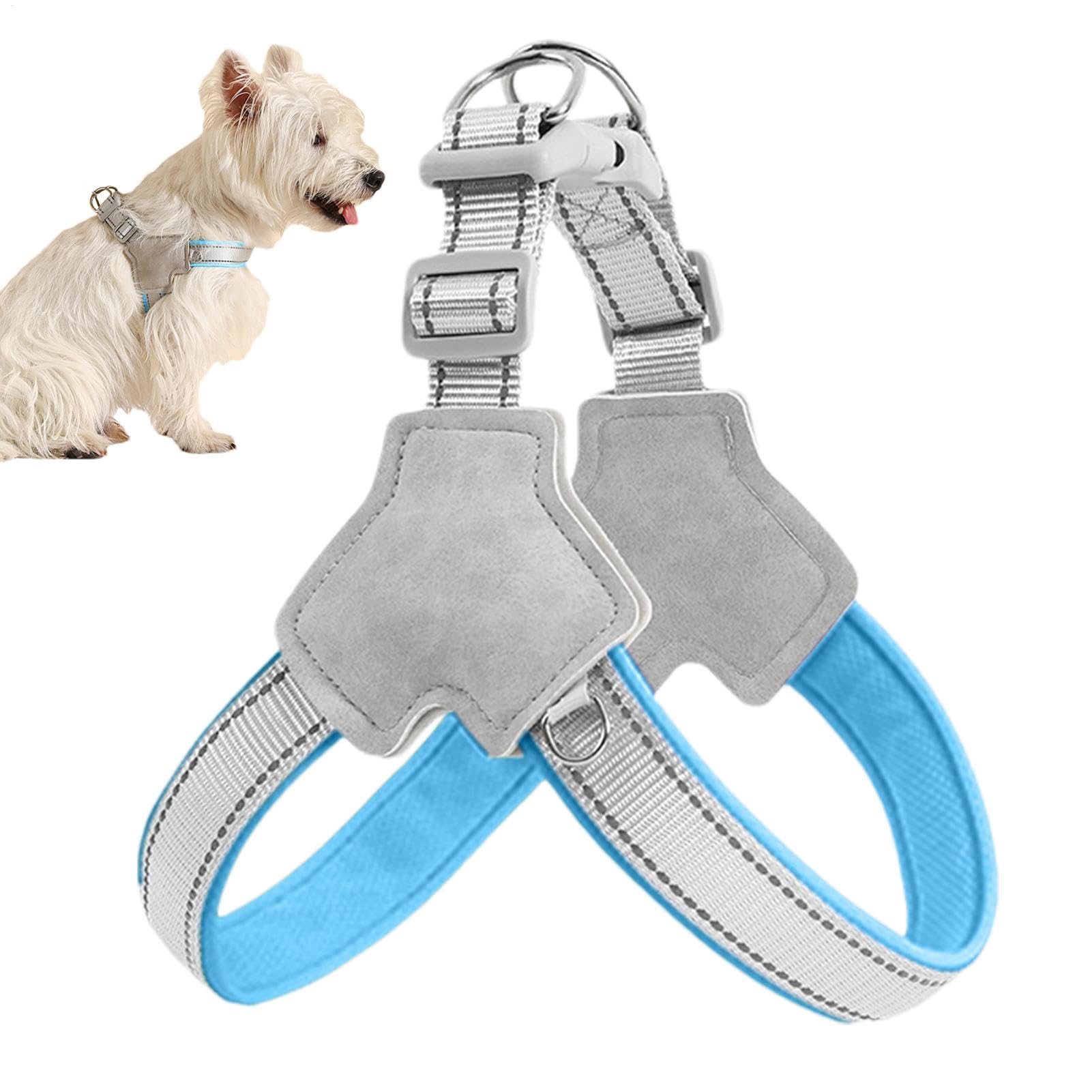 Imbracatura riflettente per animali domestici gilet per passeggiate per cani - Imbracatura per cani in Y senza di clip anteriore riflettente - Accessori per l'allenamento a piedi per cuccioli